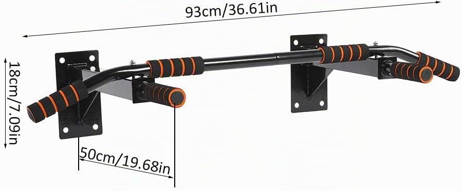 Dioche Wand montierte Klimmzugstange,Reckstange Pull up bar- Klimmzugstange für die Wandmontage Klim