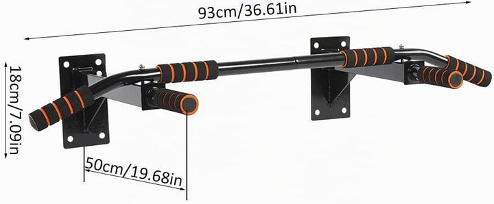 Dioche Wand montierte Klimmzugstange,Reckstange Pull up bar- Klimmzugstange für die Wandmontage Klim