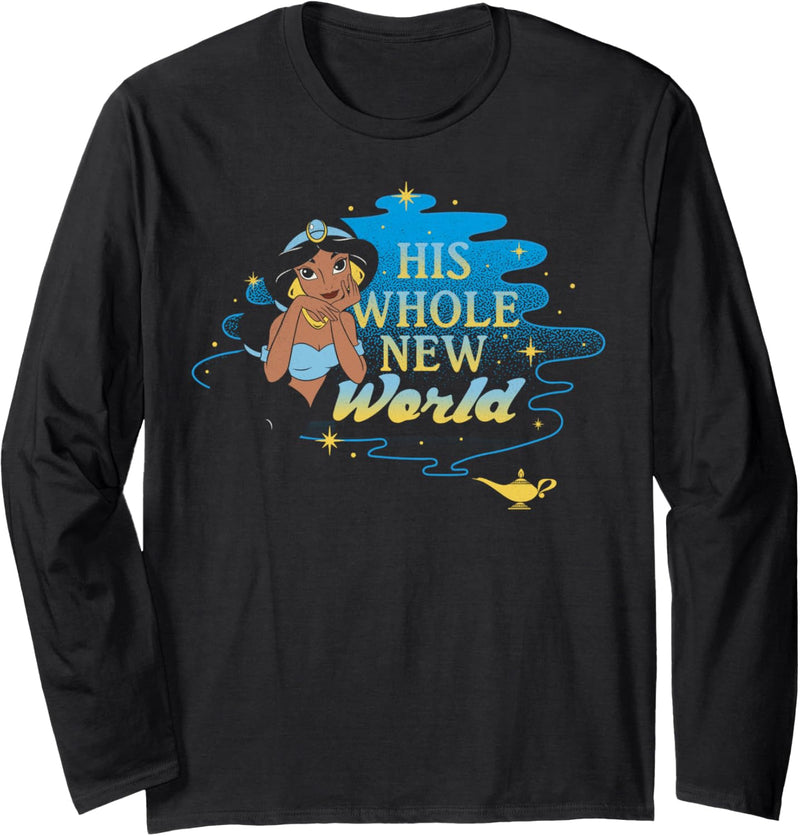 Disney Aladdin Jasmine His Whole New World Langarmshirt