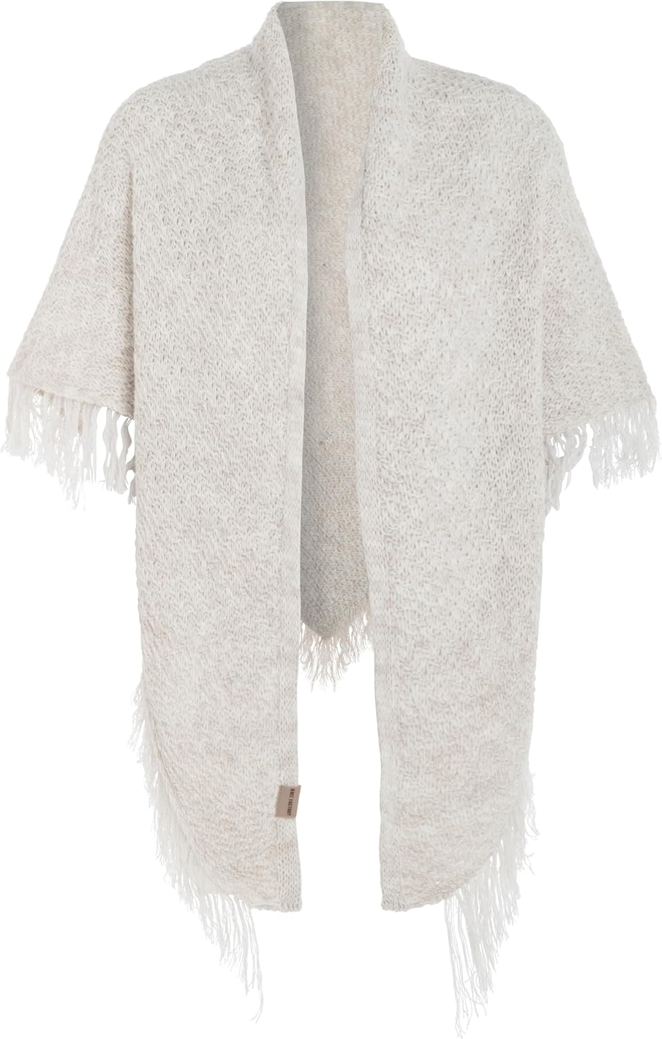 KNIT FACTORY - Dreiecksschal Amber - Damen Strickschal mit Wolle - Umschlagtuch für den Herbst und W