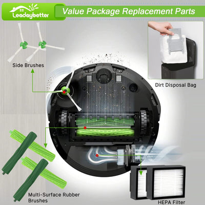 Bürsten Ersatzteile für iRobot Roomba i7 i7+ i3 i3+ i4 i4+ i6 i6+ i8 i8+ j7 Plus E5 E6 E7 e5154 i355