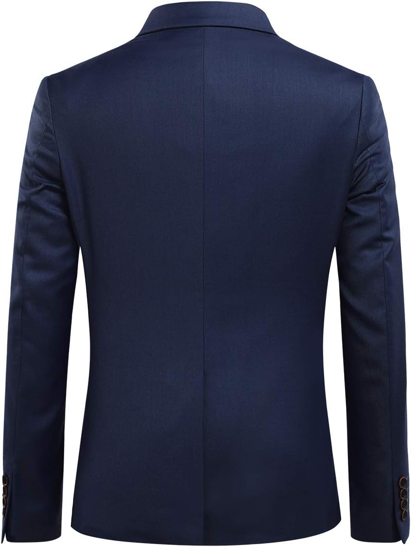 Allthemen Sakko Herren Slim Fit EIN Knopf Anzugjacke Herren Blazer für Business Hochzeit Freizeit XS