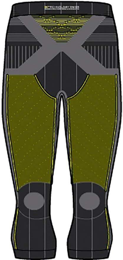X-Bionic Herren Pants Energy Accumulator 4.0 3/4 Men S Charcoal/Yellow, S Charcoal/Yellow