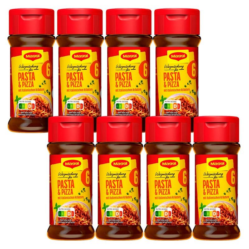 4erPack (4ST x 60G) Maggi Würzmischung Nr. 6 Pasta/Pizza, Nr. 6 Pasta/Pizza