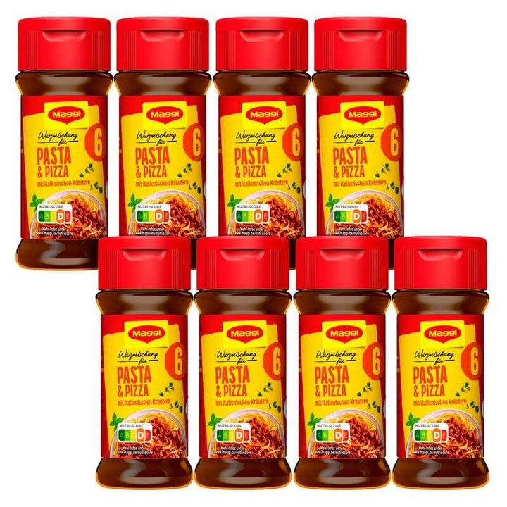 4erPack (4ST x 60G) Maggi Würzmischung Nr. 6 Pasta/Pizza, Nr. 6 Pasta/Pizza