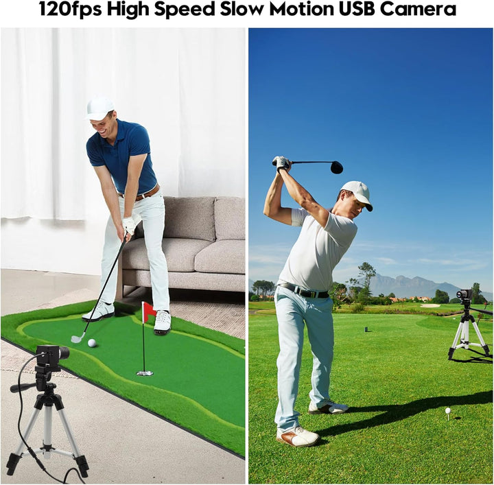 ELP 120fps USB Kamera 4K High Speed Webcam Golfschwungkamera 12MP mit 3-Fach manuellem optischem Z