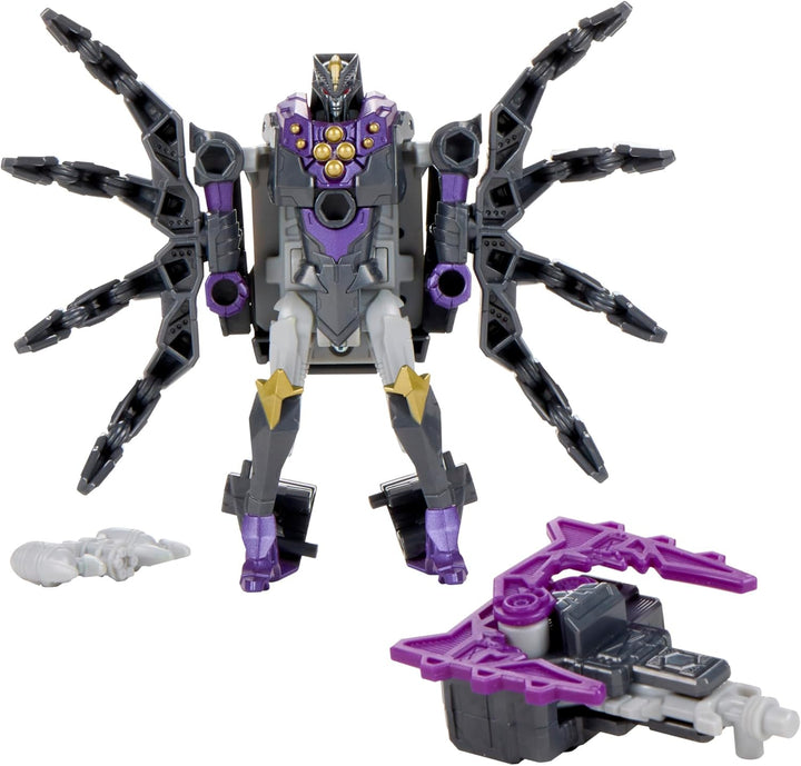 Transformers CYBERWORLD Airachnid Cyber Changers mit Panzerung Action-Figur (10 cm), schneller Wechs