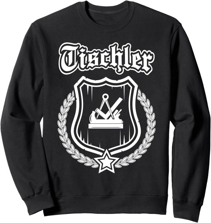 Tischler - Zunftzeichen auf Wappen mit Ehrenkranz. Sweatshirt