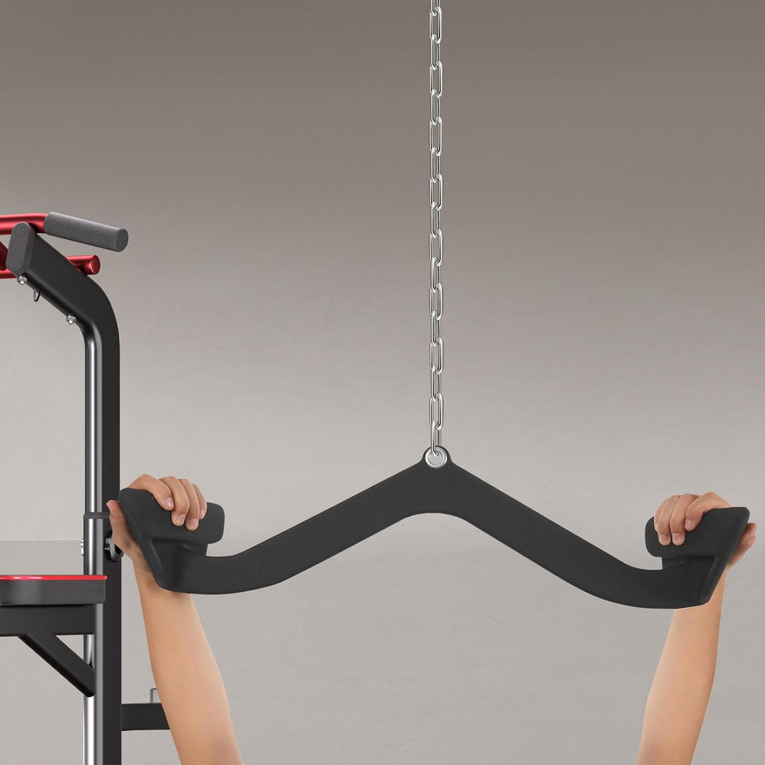 300Kg Pulldown-Stangenaufsatz, Kabelzug Griffe Latzug-Aufsatz Ruder-V-Stange-Aufsatz, Fitness Klimmz