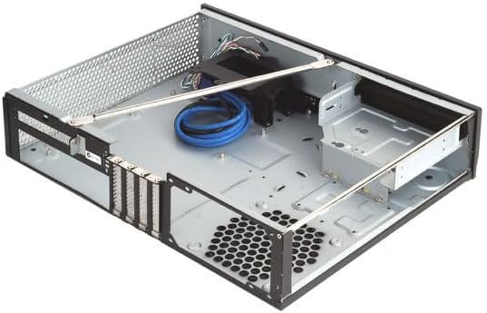 SilverStone SST-ML03B - Milo Micro ATX Schmales HTPC Gehäuse, schwarz