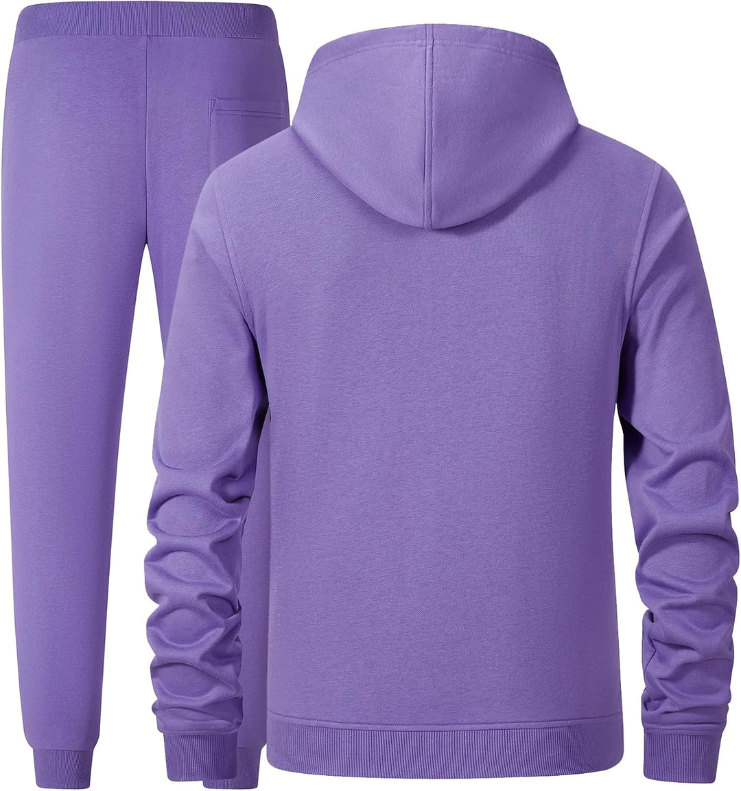 W JIANWANG Trainingsanzug Herren Hoodie Baumwolle Jogginganzug Herren Athletisch Komfortabel Tracksu