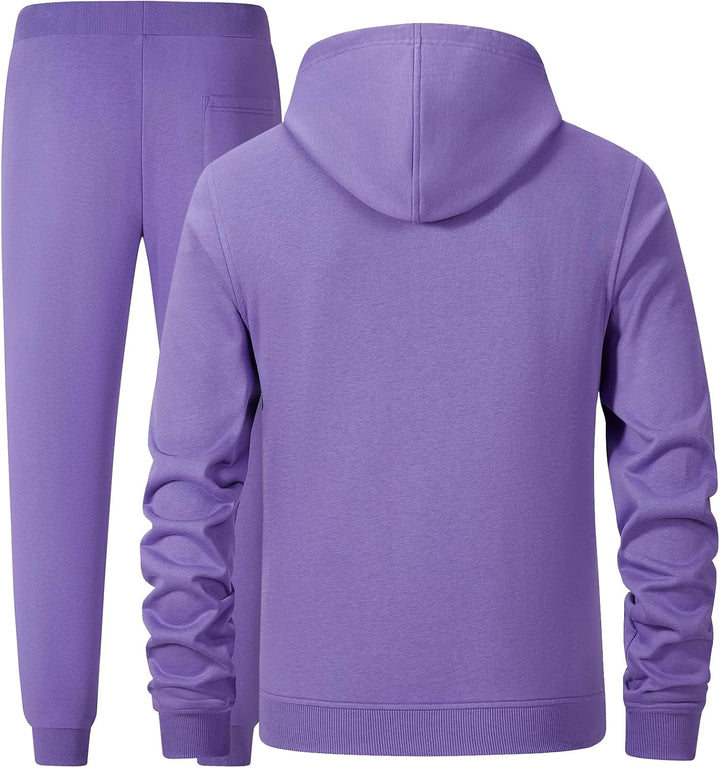 W JIANWANG Trainingsanzug Herren Hoodie Baumwolle Jogginganzug Herren Athletisch Komfortabel Tracksu