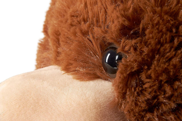 BRUBAKER XXL Teddybär 100 cm - Dunkelbraun - Stofftier Plüschtier Kuscheltier Braun, Braun