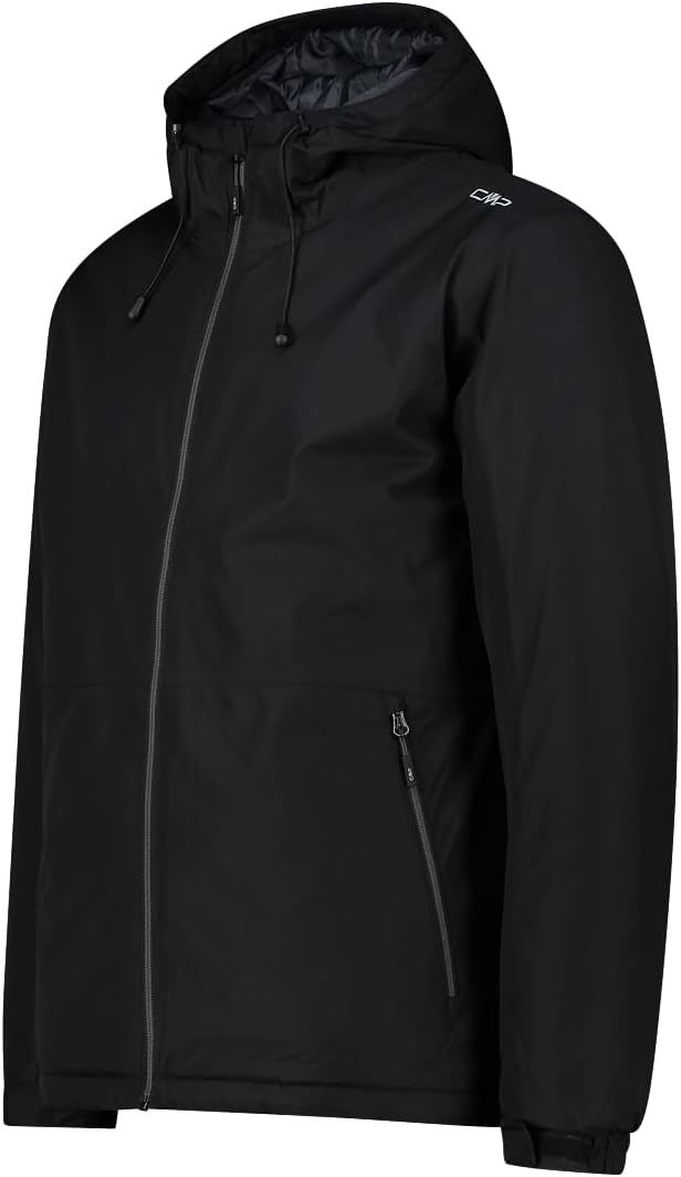 CMP Herren Hoodie Jacke Isolationsjacke Kunstfaserjacke 54 Basic Black, 54 Basic Black