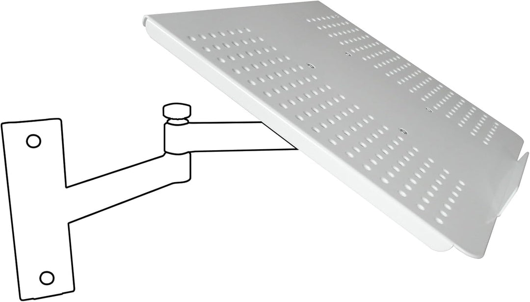 Drall Halterung Adapter Ablage für Laptop Notebook Netbook Tablet PC - Befestigung an Wandhalterung