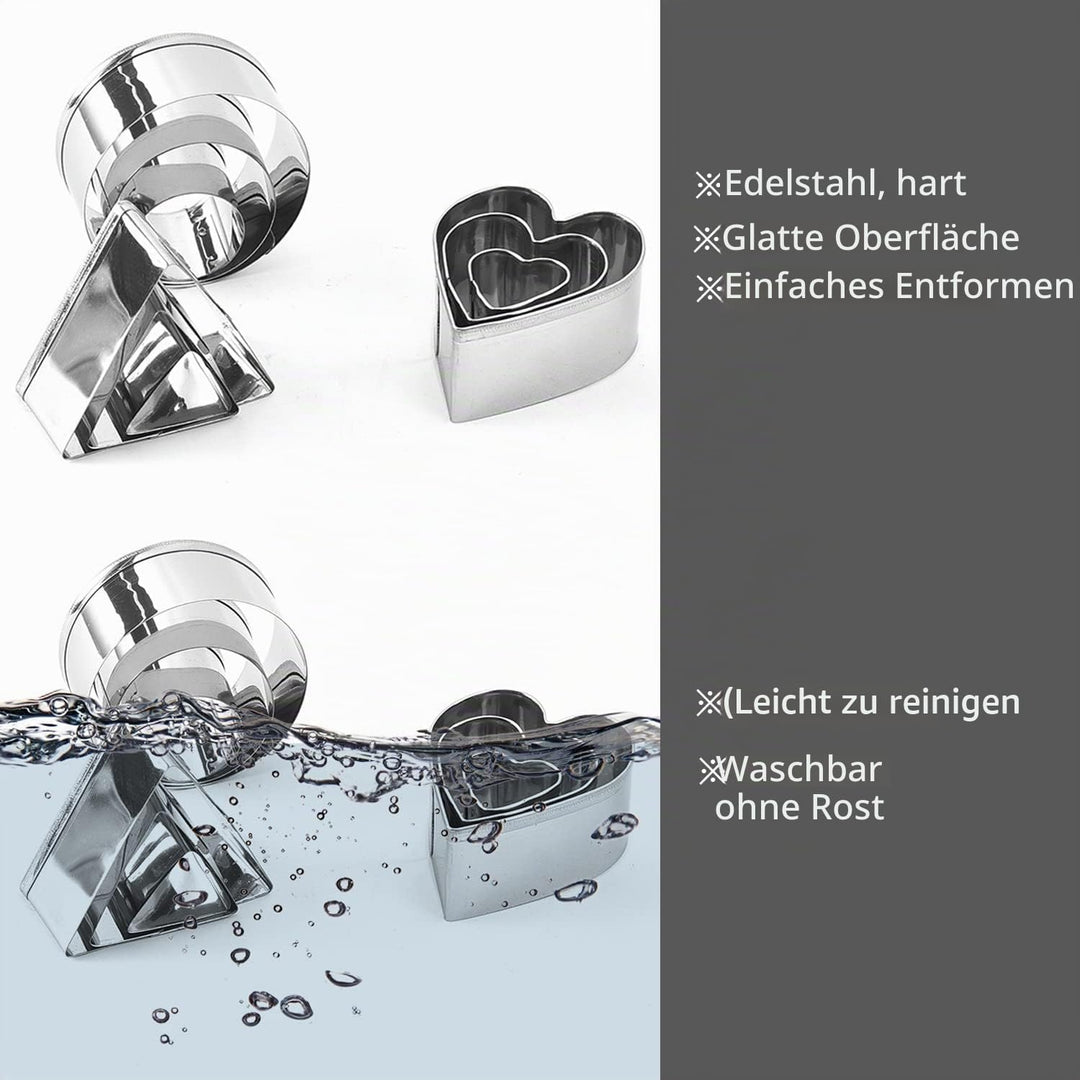 Allazone 368 Polymer Ton Ausstecher mit Acryl Ton Roller, 24 Stück Polymer Tonschneider für Ohrringh