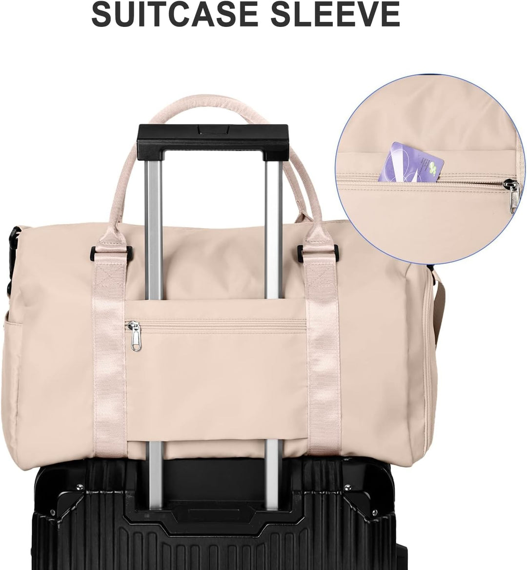 Sport Duffel Bag Damen,Sporttasche mit Nassfach&Schuhfach Reise Duffel Bags Übernachtungstasche Leic