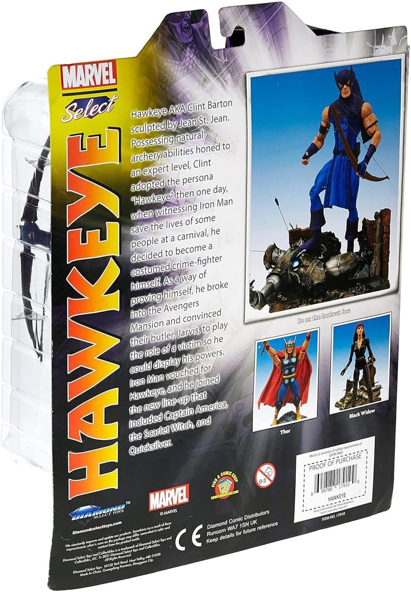 Diamond Select OCT131851 Classic Hawkeye Figur, Keine Farbe, 18 cm