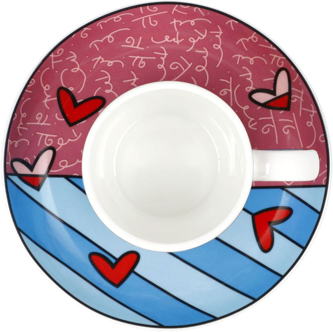 Goebel Porzellan Romero Britto Pop Art Espressotasse Smile