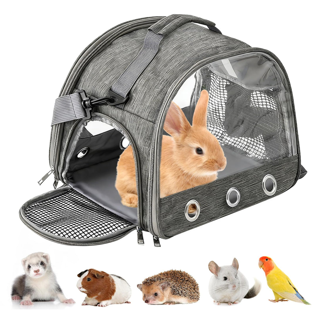 Kleine Haustier-Tragetasche, Kleintier Tragetasche, Transportbox für Katze Mit Seitlicher Öffnung, M