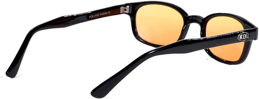Original KD's Biker Sunglasses with Orange Lenses by Pacific Coast Sunglasses