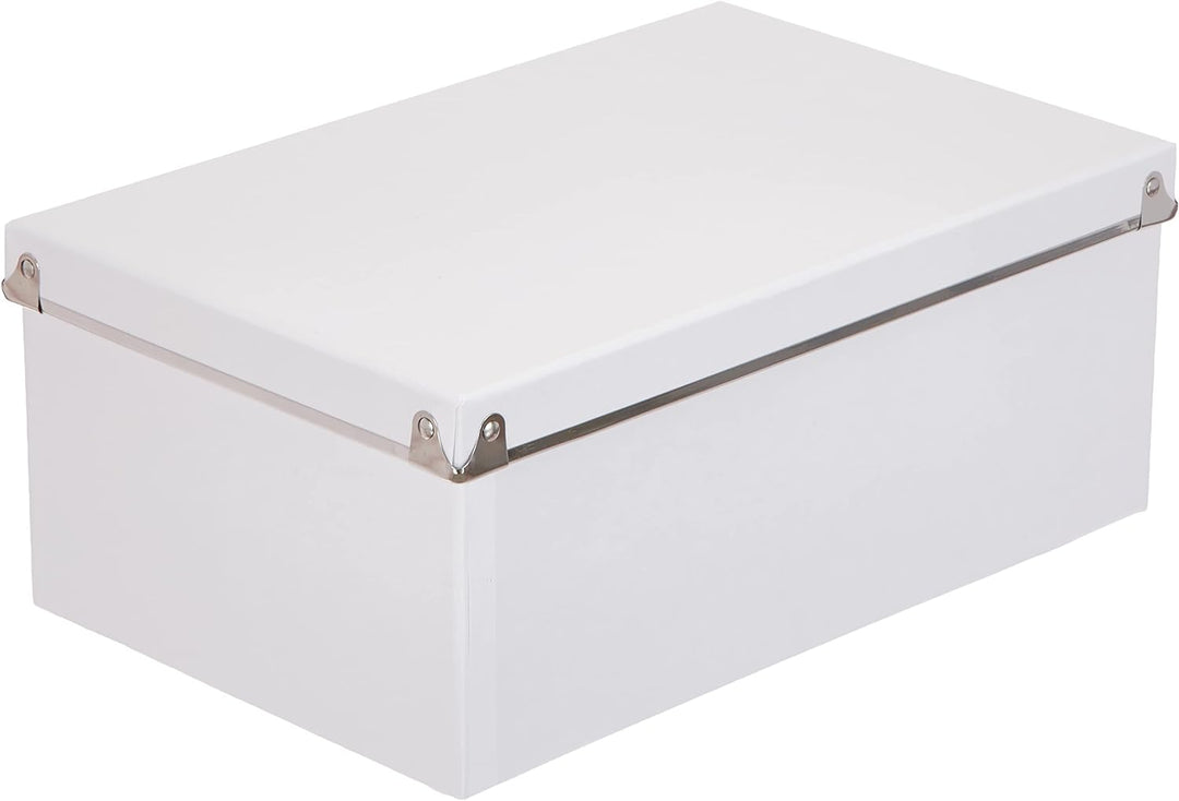 Zeller 17951 Boxen-Set, 5-tlg., Pappe, weiss, 1 - Pack, Weiss