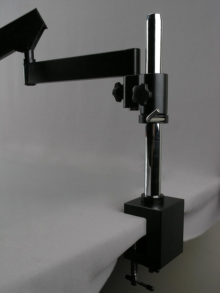 AmScope Gelenkständer mit Pfostenklemme und Fokussierleiste für Stereo-Mikroskope