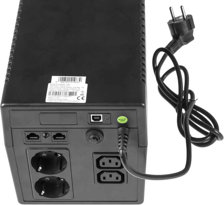 Green Cell 1000VA 600W Überspannungsschutz 230V schwarz