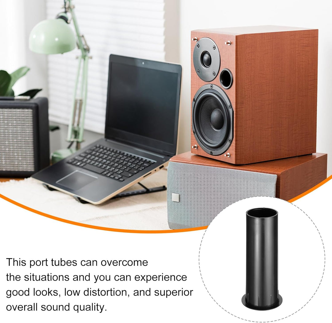 QUARKZMAN 4 Stück 50x140mm Lautsprecher Bassreflexrohr Subwoofer Portrohr Bass Woofer Box Lautsprech