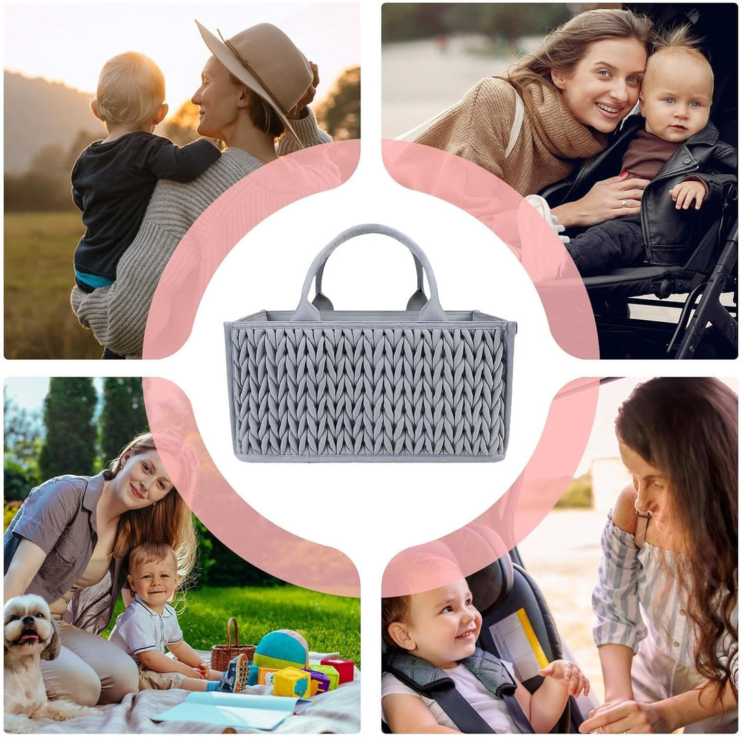-Caddy Organizer – -Organizer | Wickeltasche | Baby- -Organizer-Korb | -Caddy Aufbewahrung mit Griff
