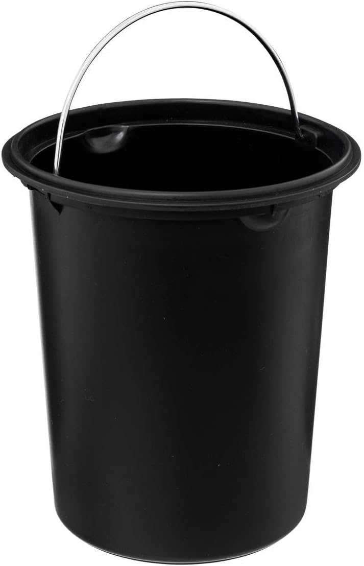 5five – Colorama Treteimer, weiss, 3 l – Metall, Soft-Close-Mechanismus, herausnehmbarer Eimer – für