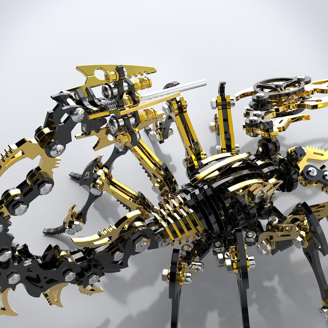 Bunte 3D Metall Puzzle Skorpion für Erwachsene, DIY 3D Metall Mechanisches Modell Erwachsener mit We