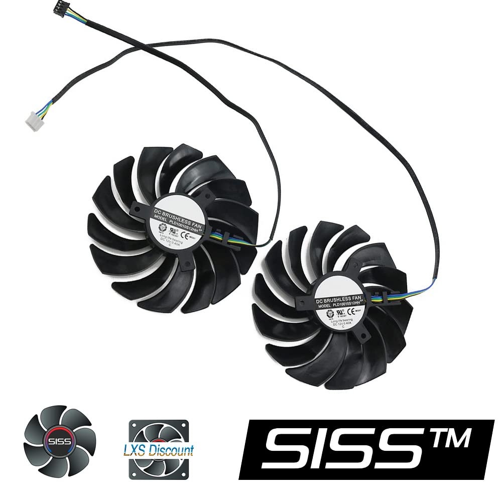 Lüfter Set 95MM PLD10010B12HH für MSI GeForce RTX 2070 Gaming X 8G, GeForce RTX 2070 GAMING Z 8G Vid