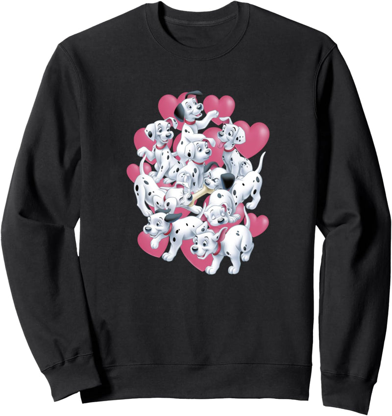 Disney 101 Dalmatians Valentinstag Puppies & Hearts Sweatshirt