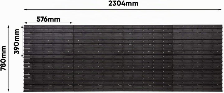PAFEN Werkzeugwand Lagersystem 2308 x 780 mm - SET Werkzeughaltern und 84 Stück Schwarz Stapelboxen