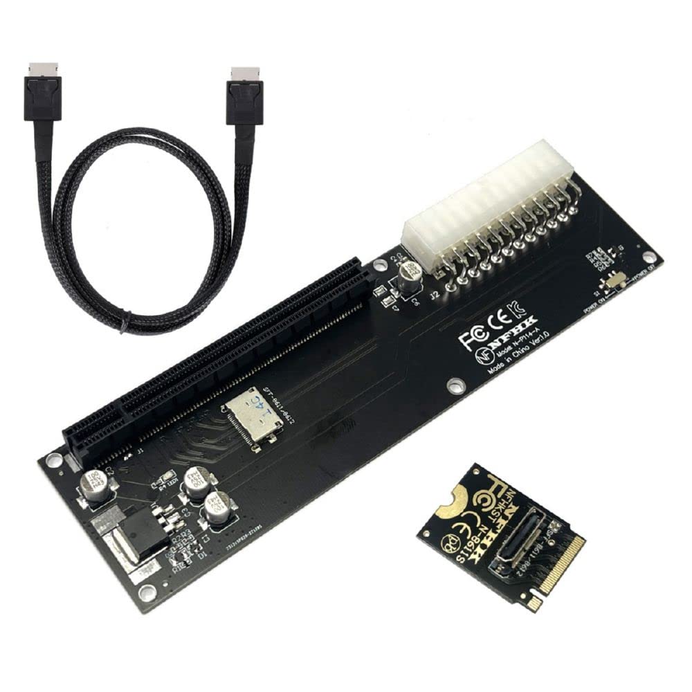 xiwai Oculink SFF-8611 Datenkabel, PCI-E 3.0 Karte - PCI Express M.2 M-Key auf SFF-8612 Host Adapter