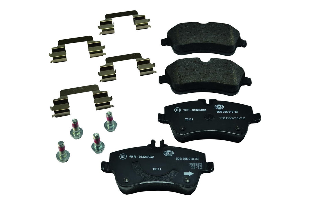 HELLA PAGID 8DB 355 018-331 Bremsbelagsatz - T5111 - Dicke/Stärke: 19.8mm - Bremssystem: Lucas - für