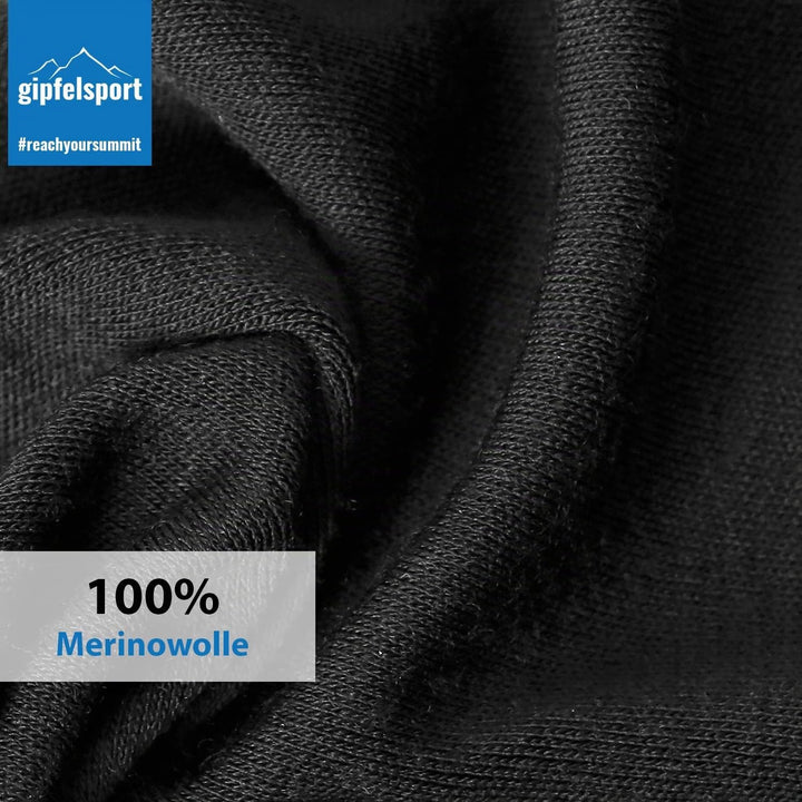 Merino Shirt - Thermounterhemd Langarm I Thermo Oberteil aus 100% Merinowolle I T-Shirt Longsleeve f