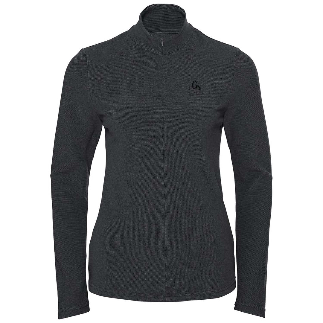 Odlo Damen Midlayer 1/2 Zip Roy Pullover M Shale Grey - Black