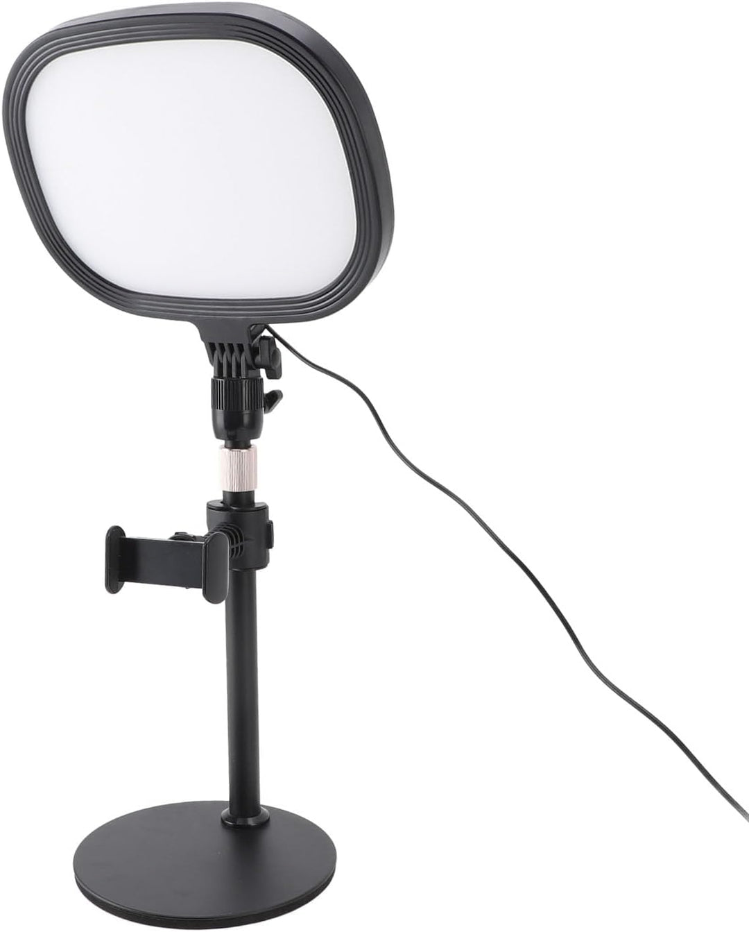 Desktop-Videokonferenz-Beleuchtungsset mit Ständer und Telefonhalter für Zoom-Streaming, Vollbild-De