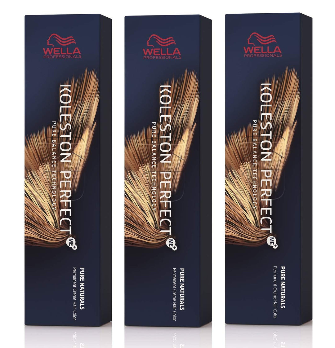 3er Wella Koleston Perfect ME+ 10/0 Lichtblond 60 ml Grau-/weissabdeckung 60 ml (3er Pack), Grau-/we