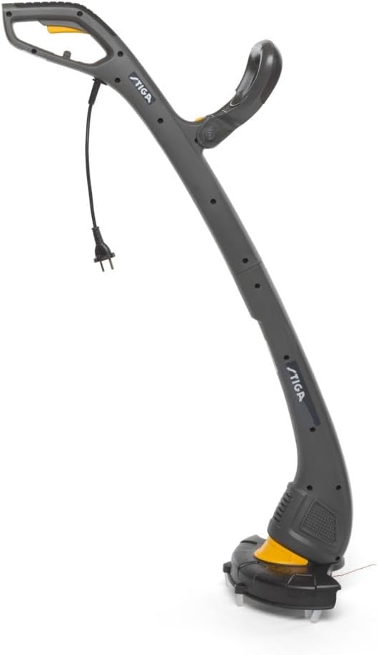 STIGA GT 104c Elektro-Rasentrimmer - 350W Motor, 24 cm Schnittbreite, Tap&Go Doppelfadenkopf Schnitt