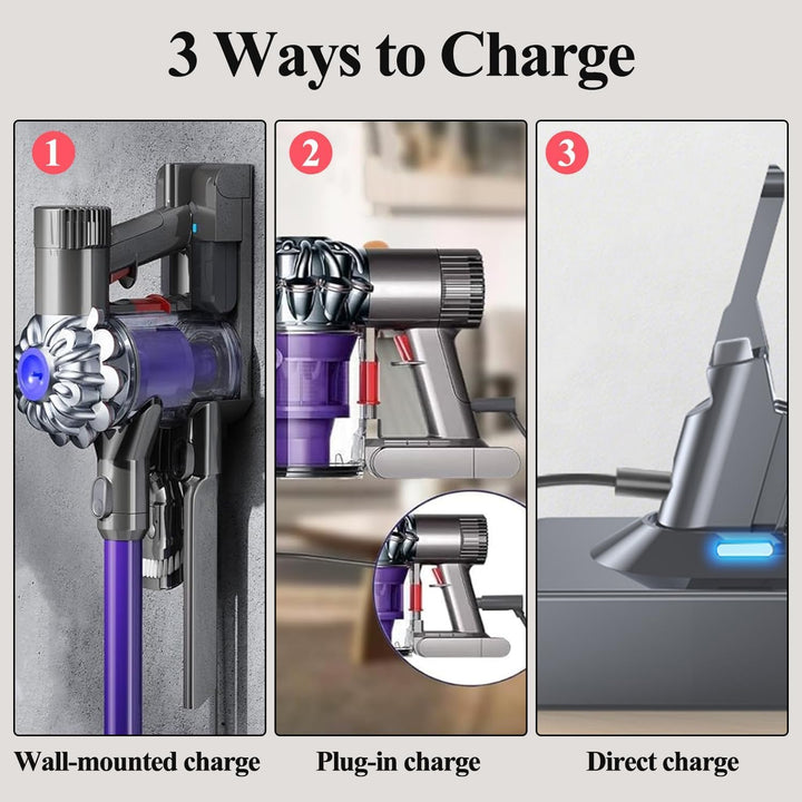 DTK Ersatzakku für Dyson V8 Akku SV10 Kompatibel mit V8 Fluffy Animal Absolute Motorhead Trigger Sli