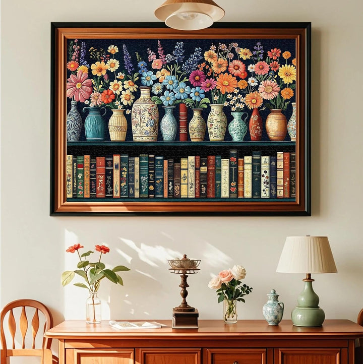 JATOK 3 Stück Malen Nach Zahlen Erwachsene -40x50cm, DIY Blumen Gemälde für Anfänger, Handgemalt Ölg