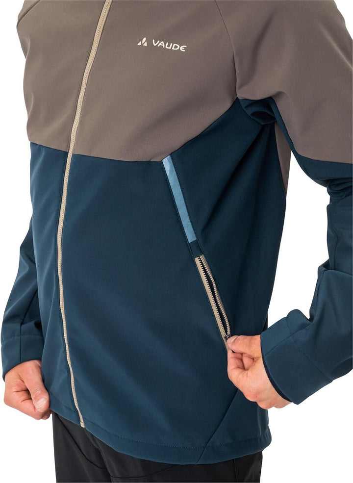 VAUDE Herren Men's Qimsa Softshell Jacket Jacke, coconut/dark sea