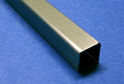 1000 mm U-Profil aus 2,0 mm Edelstahl Breite c 70 bis 100 mm (Rostfreier Edelstahl, 60 x 100 x 60 mm