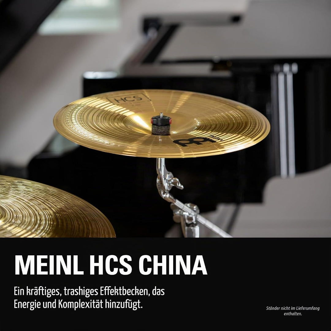 Meinl Cymbals HCS China 16 Zoll (Video) Schlagzeug Becken (40,64cm) Messing, Traditionelles Finish (