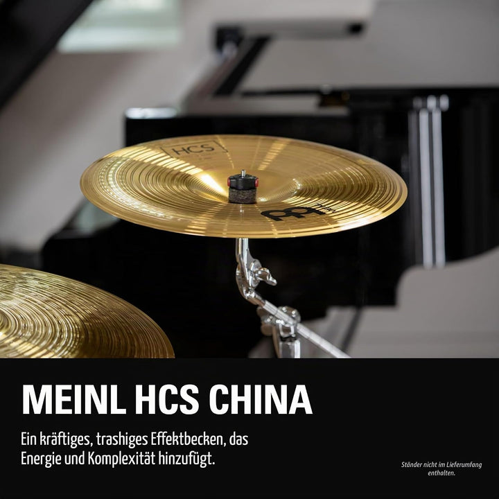 Meinl Cymbals HCS China 16 Zoll (Video) Schlagzeug Becken (40,64cm) Messing, Traditionelles Finish (