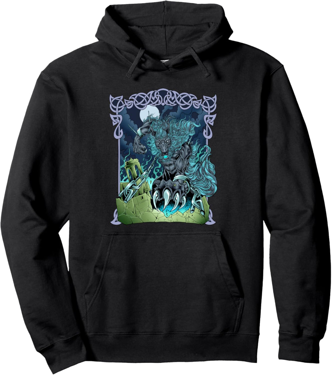Fenrir in Asgard - Fenriswolf Pullover Hoodie
