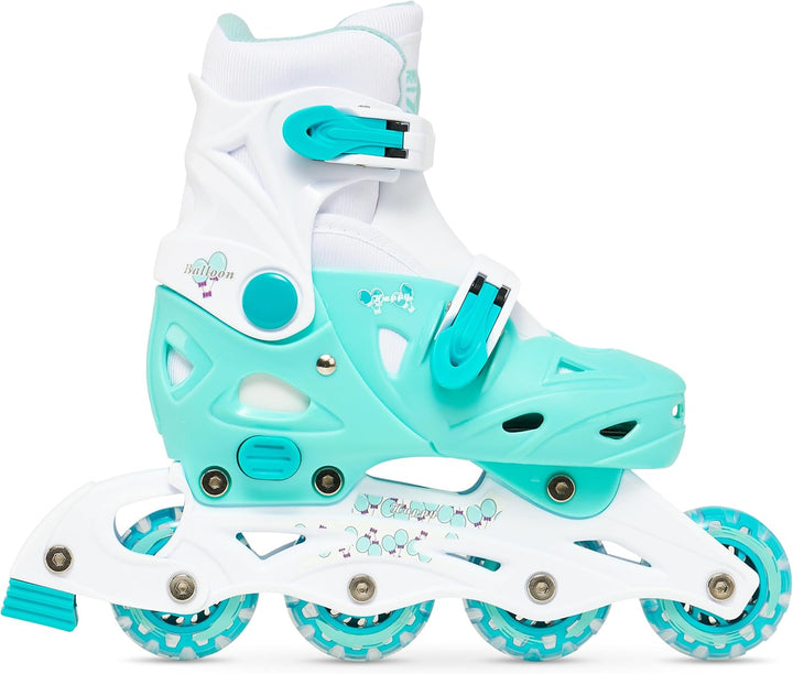 3in1 Kinder Inlineskates/Triskates/Rollschuhe RAVEN Balloon verstellbar Mint 29-32 (18cm-20cm), Mint